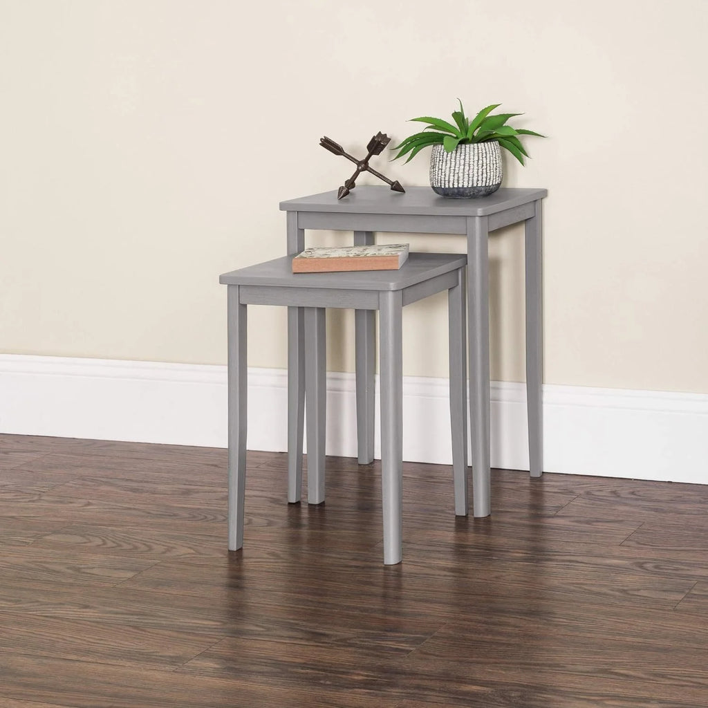 Wood Nesting Tables Set Of 2 U797